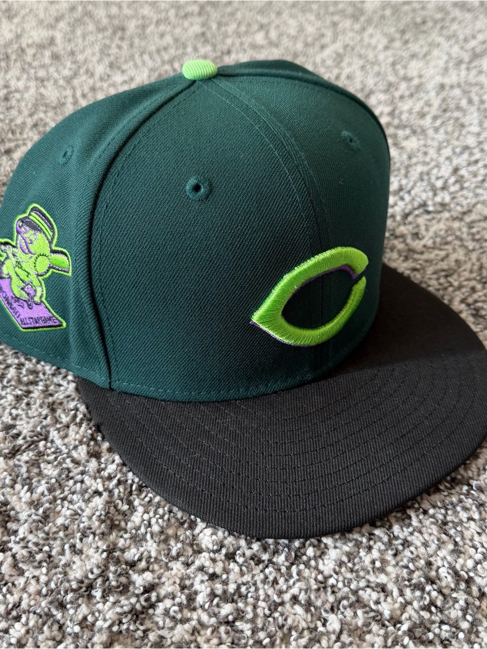 Cincinnati Reds New Era 9FIFTY Big League Chew Sour Apple Snapback Hat Green